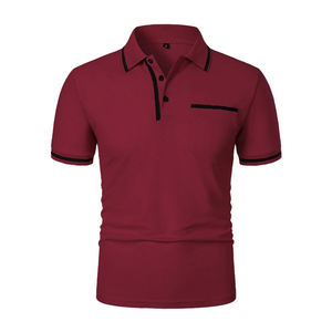 Prix de gros Design personnalisé Polo uni de haute qualité pour hommes Polo décontracté avec logo brodé intelligent - Product Image 2