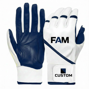 Commande en gros de gants de softball en cuir de mouton personnalisés avec impression de couleurs, élégants, respirants, antichocs, unisexes - Product Image 4