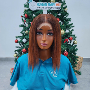 Perruque en dentelle frontale vietnamienne de 10 pouces |   Cheveux vierges lisses comme des baguettes |   Dentelle transparente et ligne de cheveux naturelle |   Densité 250% Sans colle - Product Image 2