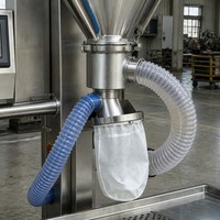 Machine de remplissage semi-automatique de poudre sèche à vis sans fin entraînée par engrenages, distributeur de poudre fine pour l'emballage de produits chimiques en sacs