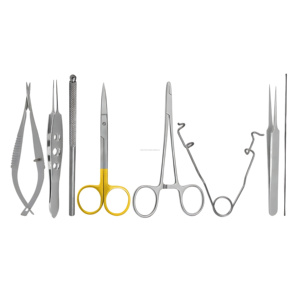 Veterinary Microsurgical Instrument <b>Kit</b> 8 Pcs Premium Stainless Steel Surgical Set Wholesale Supplier Manufacturer - Product Image 1