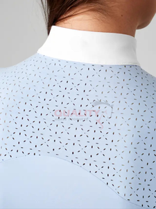 Chemises de spectacle d'équitation pour femmes élégantes Slim Fit Respirant Conception confortable Tissu durable pour les vêtements de compétition équestre - Product Image 4