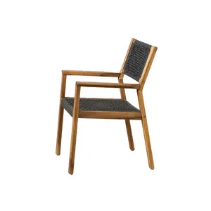 Rattan Dining Chairs Supplier Direct Sale Using As Rattan Acacia Wood ODM Service Made In Vietnam Manufacturer