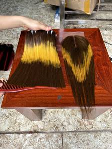 Perruque Lace Closure Frontal de Cheveux Naturels Remy Vietnamiens, Cheveux Soyeux, Lisses, Ondulés, Naturels, Bouclés de Cheveux Humains, de Couleur Chauds - Product Image 2