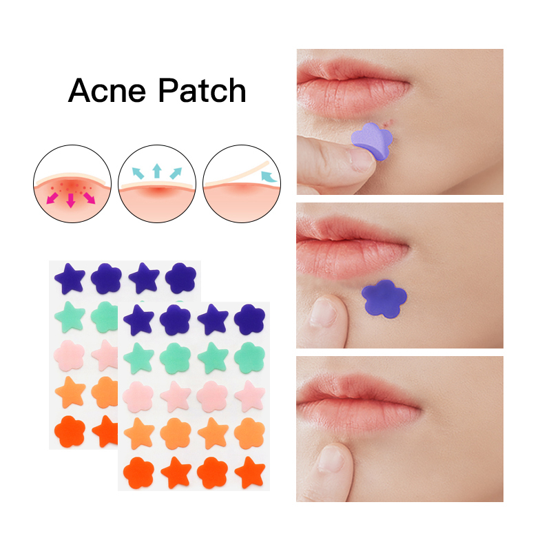 Patch de bouton hydrocolloïde absorbant l'acné pour la couverture de bouton de traitement des taches