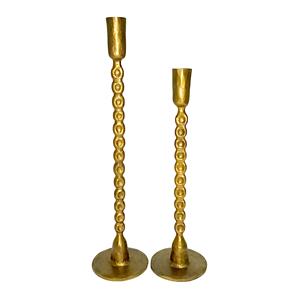 Metal <b>Candle</b> Holder Antique Gold Handmade Eco-Friendly Heat Resistant for Christmas Home Decor Enhancing Aesthetics - Product Image 6