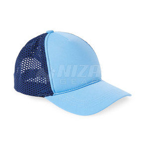 Casquette Trucker NIZA GEAR Bleu Clair en Maille 100% Coton avec Panneau Arrière Contrastant Ajustable pour Sport, Plein Air et Tenue Décontractée Printemps-Été - Product Image 2