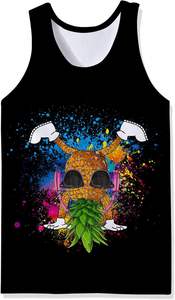 Bajo MOQ transpirable nuevo diseño hombres camiseta sin mangas para venta en línea última llegada Fitness ropa de alta calidad hombres camiseta sin mangas - Product Image 5