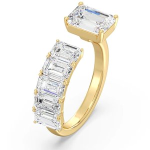 Emerald <b>Gap</b> Anniversary Ring - Product Image 2