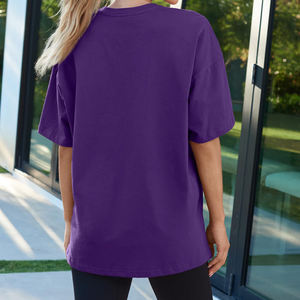 Custom Design <b>Women</b> Oversized Short Sleeve Eco-Friendly Heavyweight Cotton Loose <b>T</b>-<b>Shirt</b> Summer Quick Dry Breathable - Product Image 5