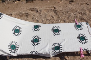 Toalla de Playa Turca Uraz Otantic, Tamaño Grande, de Algodón Peshtemal, Ecológica, con Diseño Floral, Suave y de Secado Rápido, para Mujeres, Hombres y el Hogar - Product Image 6