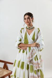 Ensemble Kurta vert de qualité haut de gamme style Kurti et pantalon de mode indienne directement du fabricant indien - Product Image 6