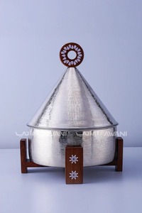 Olla Caliente de Madera Cortada con Láser, Cazuela Hecha a Mano de Primera Calidad, Calentador de Comida de Metal de Diseño Más Vendido - Product Image 3