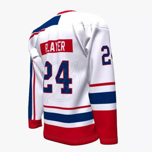 เสื้อเจอร์ซีย์เล่นฮ็อกกี้น้ำแข็งแบบเข้ารูปพิมพ์ลายได้ตามต้องการขายดีดีไซน์ใหม่ระบายอากาศได้ดี - Product Image 5