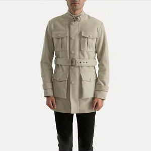 แจ็กเก็ตซาฟารีกันน้ำสำหรับผู้ชายเสื้อแจ็คเก็ตผ้าฝ้ายแบบลำลองทนทานเหมาะสำหรับใช้ในชีวิตประจำวันงานตามสั่ง - Product Image 3