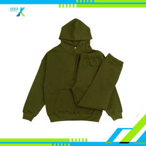 Sudadera con capucha de dos piezas para hombre y mujer de algodón de rizo francés de peso pesado, conjunto de Jogger, Jersey informal, chándal de invierno, secado rápido, cálido - Product Image 6