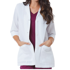 Haute Qualité Manches Longues Scrubs Veste Manteau Robe Hôpital Médecin Infirmière Mâle Laboratoire Clinique Blanc Manteau Uniformes Respirant - Product Image 3