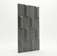 Nouvelle vision pour les panneaux muraux rectangulaires en pierre artificielle texturée gris foncé Glam |   Léger et durable pour la maison et le bureau