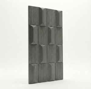 Panneau mural rectangulaire en pierre artificielle gris foncé texturé |   Revêtement Glam PU léger et durable pour la maison et le bureau - Product Image 4