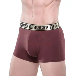 Fabrication pakistanaise Logo sur mesure Slips pour hommes Boxer Shorts en coton de couleur différente Sous-vêtements pour hommes