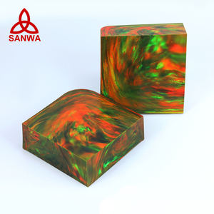 2025 tendencia Lab Creado Oparex Nebula Aurora Opal OLP328 piedra áspera amarilla afilada para piercing corporal y fabricación de joyas - Product Image 5