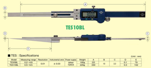 Medidor de Espesor Digital NAKAMURA TES para Medir Fácilmente el Espacio en Locaciones Estrechas - Product Image 2
