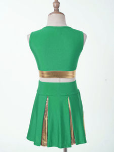 ชุดเชียร์ลีดเดอร์ ผ้าเนื้อนุ่ม ยืดหยุ่นได้ ชุดออกกำลังกาย พิมพ์ลายตามสั่ง คุณภาพสูง สำหรับงานอีเว้นท์ ฝึกซ้อม และกีฬา - Product Image 3