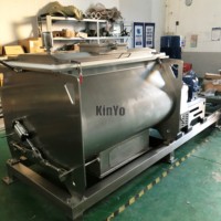 Mélangeur de poudre alimentaire et d'épices personnalisable en SUS304 avec boîte de vitesses et roulement, capacité 500L