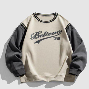 Sudadera de Cuello Redondo Extra Grande de Alta Calidad, Diseños de Múltiples Colores, Top de Manga Larga - Product Image 1