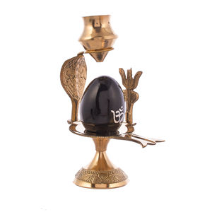 Modèle de support de Shivling en métal soudé, design élégant, avec Jaladhari noir, pour décoration religieuse Pooja Rajasthan - Product Image 4