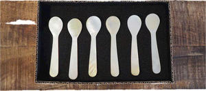 Cuillère en coquillage fabriquée à la main-nacre naturelle pour un dîner raffiné, superbe cuillère en nacre - Product Image 4