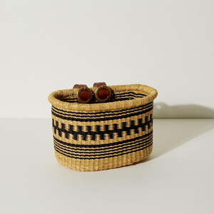 Panier de vélo en bambou de conception chaude accessoires de vélo pour enfants sacs en jonc de mer amovibles pour guidon de vélos - Product Image 6