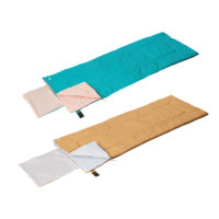 Sac de couchage enveloppant léger et imperméable pour l'hiver, couleur et logo personnalisés, pour adultes, utilisation en montagne, camping, randonnée, polyester