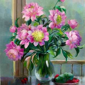 Dipinti a Olio 24x20 Pollici, 100% Fatti a Mano, Paesaggi Classici di Campi e Fiori, Arte Murale per Decorazione Soggiorno - Product Image 1