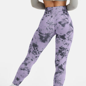 Mallas de entrenamiento con estampado personalizado de cintura alta para venta en línea Fabricación profesional Fitness Yoga Leggings para mujeres - Product Image 4