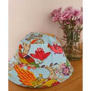 Sombrero Reversible Birds of Paradise con Bordado 3D, de Algodón, Terciopelo, Franela y Mezclilla con Estampado de Leopardo para Pesca - Product Image 5