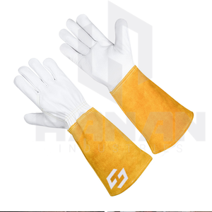 Gants de soudage en cuir personnalisés-Logo personnalisé Strong Grip Ignifuge Heatproof Anti-Chemical Waterproof Wholesale Pakistan - Product Image 5