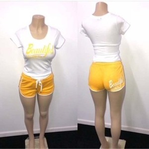 Venta caliente Logotipo personalizado Artículo No () Diseña tu propio chándal Conjunto corto Etiqueta privada Hombres Mujeres Niños Fabricante de ropa Ayat por Ayat Export - Product Image 1