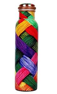 High Quality Pure Meena Printed <b>Copper</b> <b>Water</b> <b>Bottle</b> in Different Styles with Premium Packaging Made in India - Product Image 2
