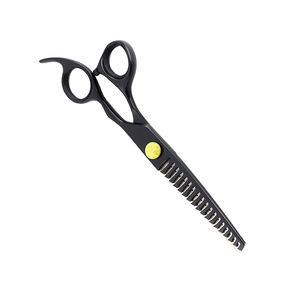 Ciseaux amincissants de beauté de cheveux de qualité chirurgicale couleur noire enduite 6.5 pouces cisailles à cheveux allemandes en acier inoxydable - Product Image 4