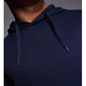 Chándal de algodón 100% de alta calidad para hombre, sudadera informal de Otoño/Invierno, traje con capucha, Color sólido, estampado de logotipo DTF personalizable - Product Image 6