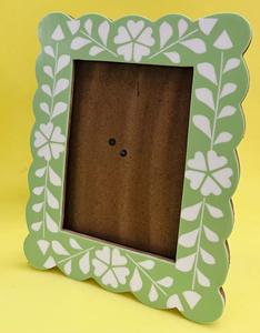 Elegante Marco de Fotos Decorativo de Diseño Étnico con Incrustaciones de Hueso, Marco de Madera Hecho a Mano para Decoración de Interiores - Product Image 6