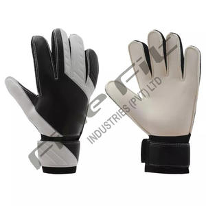 Vente en gros Gants de gardien de but de football professionnel Fermeture à crochet antidérapante Protection des doigts en cuir et nylon Unisexe pour le sport - Product Image 1