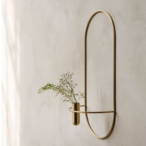 Interior hogar Hotel Oficina decorativo colgante de Pared Soporte de flores de Metal Mesa soporte de flores artificiales MS Home Hotel - Product Image 6