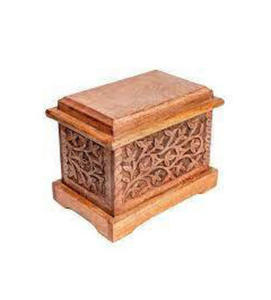 Vente en gros d'urnes funéraires en bois faites à la main de style américain urnes funéraires décoratives modernes pour hommes et femmes - Product Image 3