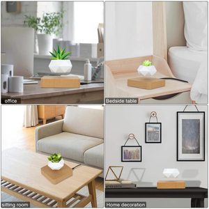 <span class=keywords><strong>Maceta</strong></span> Magnética de Levitación para Bonsái, Juego de Macetas Giratorias con Suculentas Flotantes para el Hogar o la Oficina, Diseño Moderno - Product Image 4