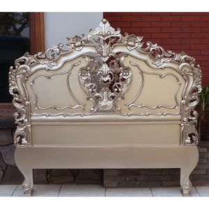 Classic French <b>Painted</b> Bed - <b>Gold</b> Leaf Mahogany - 201 - Product Image 1