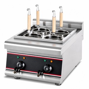 Cuiseur à nouilles électrique commercial à 4 paniers 220V 4kW de comptoir pour équipement de cuisson de pâtes rapide pour la restauration rapide - Product Image 1