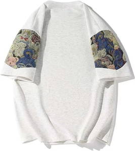 T-shirt vintage surdimensionné en jersey 100% coton lourd de style hip-hop personnalisé pour hommes - Product Image 6