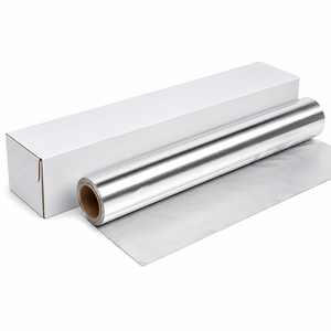 Rollo de Papel Aluminio de Grado Comercial, 45cm X 50m, 10 Micras, Grado Alimenticio, Impreso, Grabado y Liso, para Hornear y Envolver - Product Image 1